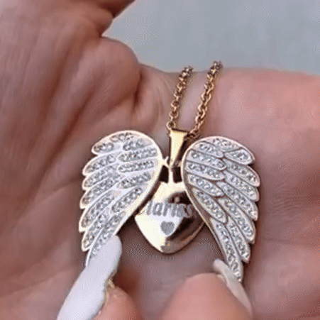 Min ängel | Halsband med personlig gravyr